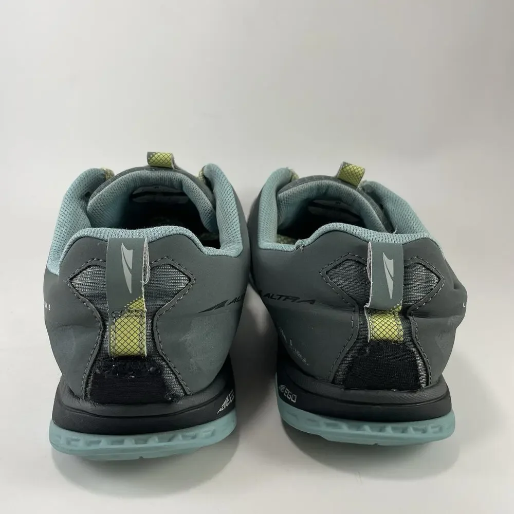 Altra Lone Peak 5 Trail Running Shoes Womens Size 10 Gray Teal Green Athletic